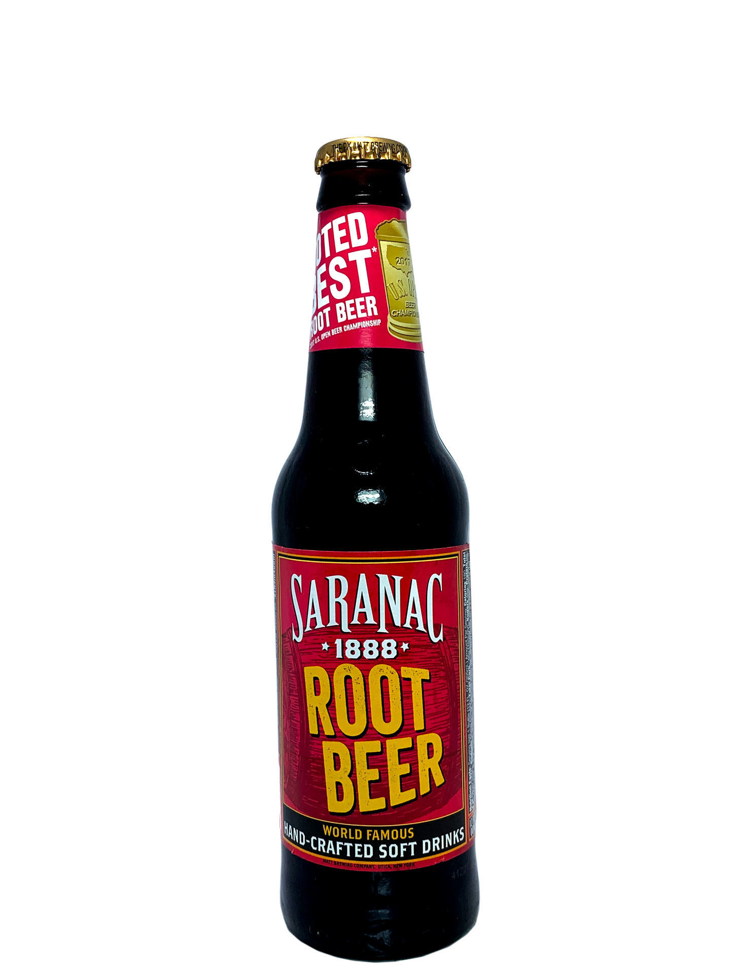 SARANAC ROOT BEER FROM UTICA NEW YORK 4x6x12oz "Drink it when you navigate the Erie Canal"