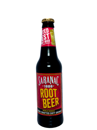 SARANAC ROOT BEER FROM UTICA NEW YORK 4x6x12oz "Drink it when you navigate the Erie Canal"