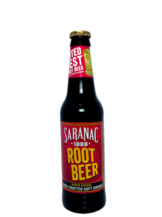 SARANAC ROOT BEER FROM UTICA NEW YORK 4x6x12oz "Drink it when you navigate the Erie Canal"