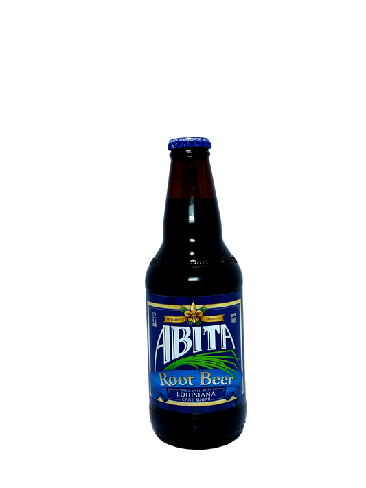 ABITA  ROOT BEER OF LOUISIANA w/cane sugar "A Cajun Brew For You"