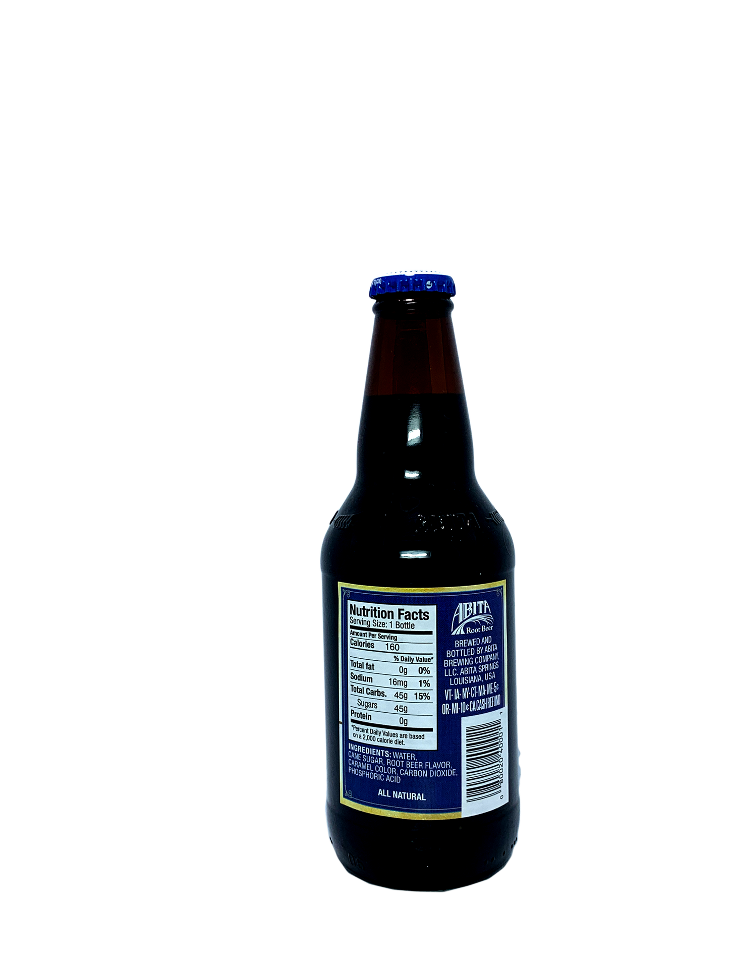 ABITA  ROOT BEER OF LOUISIANA w/cane sugar "A Cajun Brew For You"