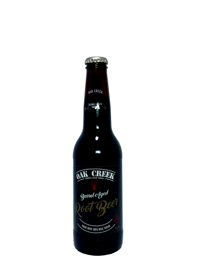 OAK CREEK BARREL AGED ROOT BEER 4x6x12oz 25% BROWN SUGAR / 75% CANE SUGAR SWEETENED