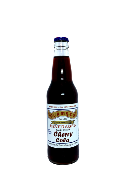 SQUAMSCOT CHERRY COLA w/cane sugar FROM NEW HAMPSHIRE 24x12oz