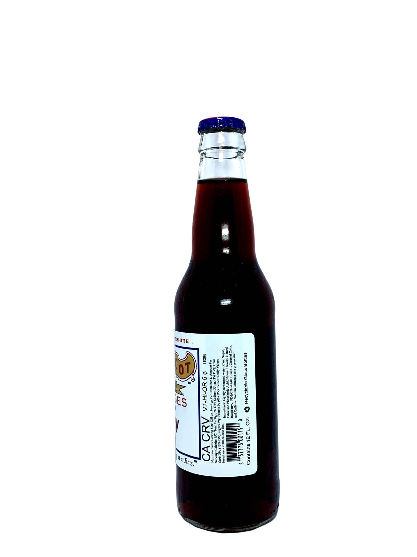 SQUAMSCOT CHERRY COLA w/cane sugar FROM NEW HAMPSHIRE 24x12oz