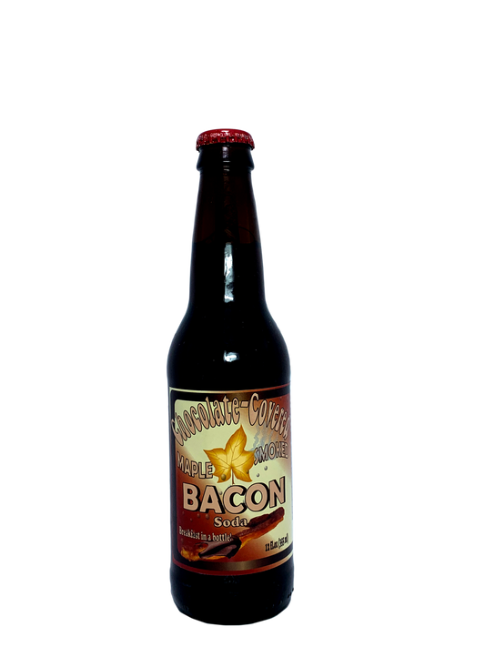 CHOCOLATE COVERED MAPLE SMOKED BACON SODA 24x12oz "Foodie's Favorite!"