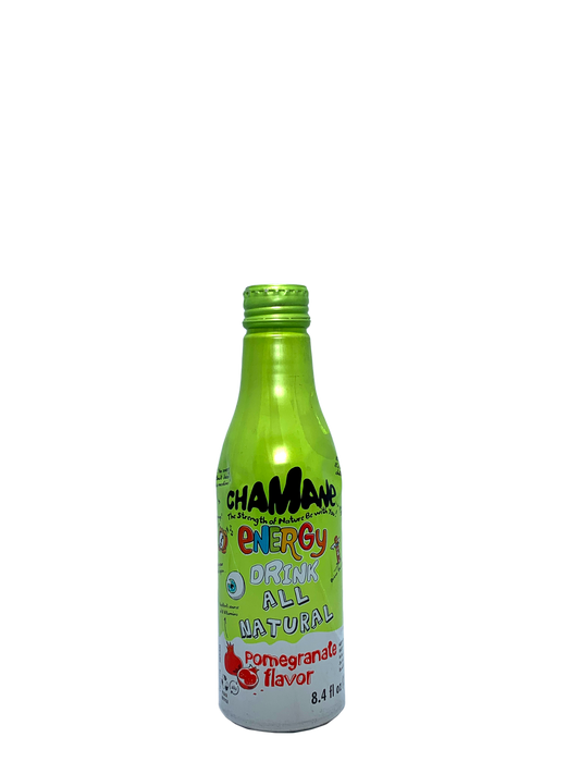 CHAMANE POMEGRANATE ENERGY DRINK IN BottleCans FROM EUROPE 12x250ml