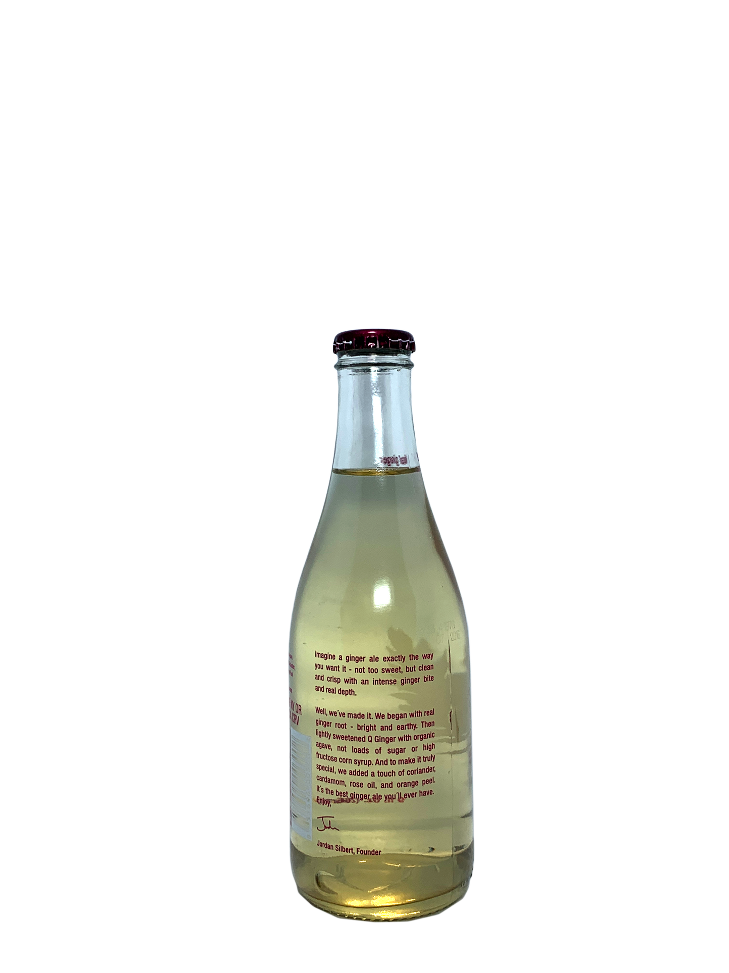 Q GINGER ALE 24x8oz LOOSE Sweetened With Agave Nectar