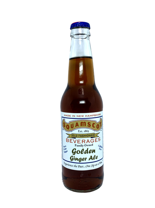 SQUAMSCOT DIET GOLDEN GINGER ALE FROM NEW HAMPSHIRE 24x12oz