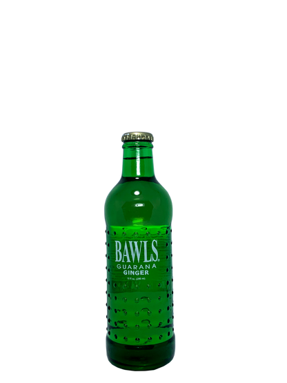 BAWLS GUARANá GINGER "Bucking Moscow Mule Without the Booze!" 24x10oz ribbed bottles