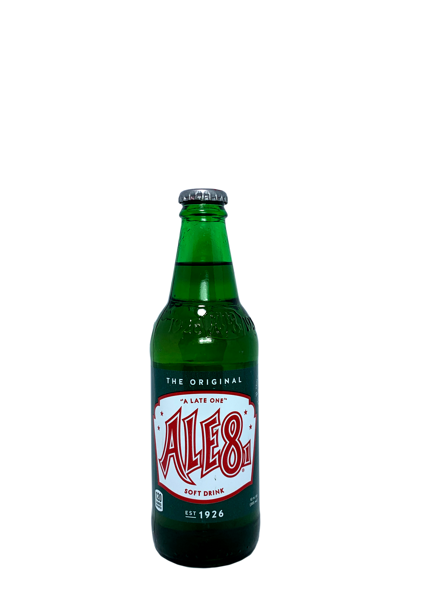 ALE-8-ONE FROM WINCHESTER KENTUCKY "a late one" 4/6/12oz BROUGHT WEST BY REAL SODA 1992!