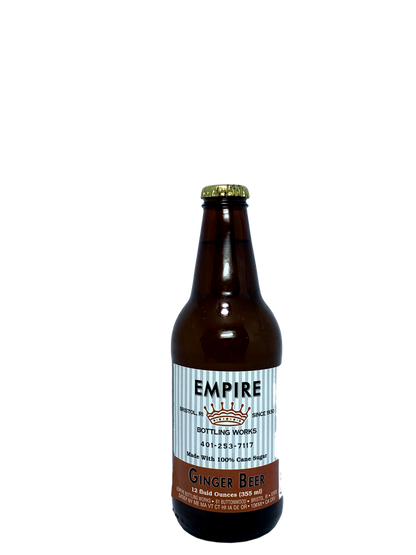 EMPIRE BOTTLING WORKS GINGER BEER FROM RHODE ISLAND 24x12oz "Like An Empire Of Ginger!"