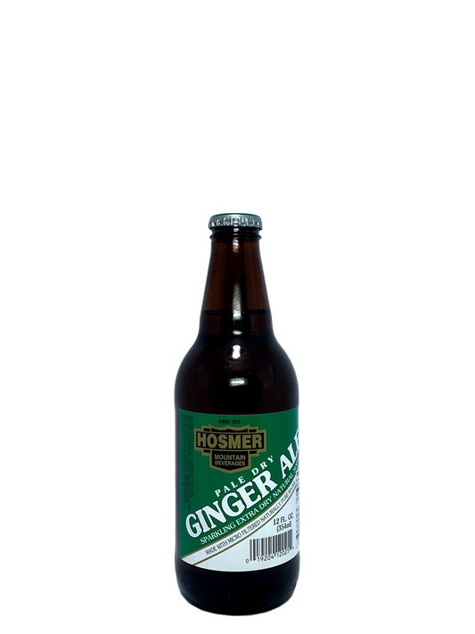 HOSMER DIET GINGER ALE 24x12oz FROM WILLIMANTIC CONNECTICUT