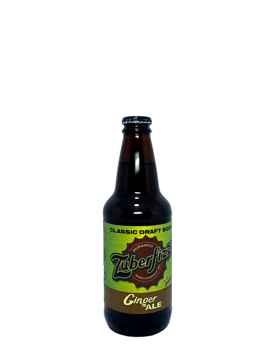 ZUBERFIZZ GINGER ALE FROM DURANGO 24x12oz "Right Between Ginger Ale & Ginger Beer