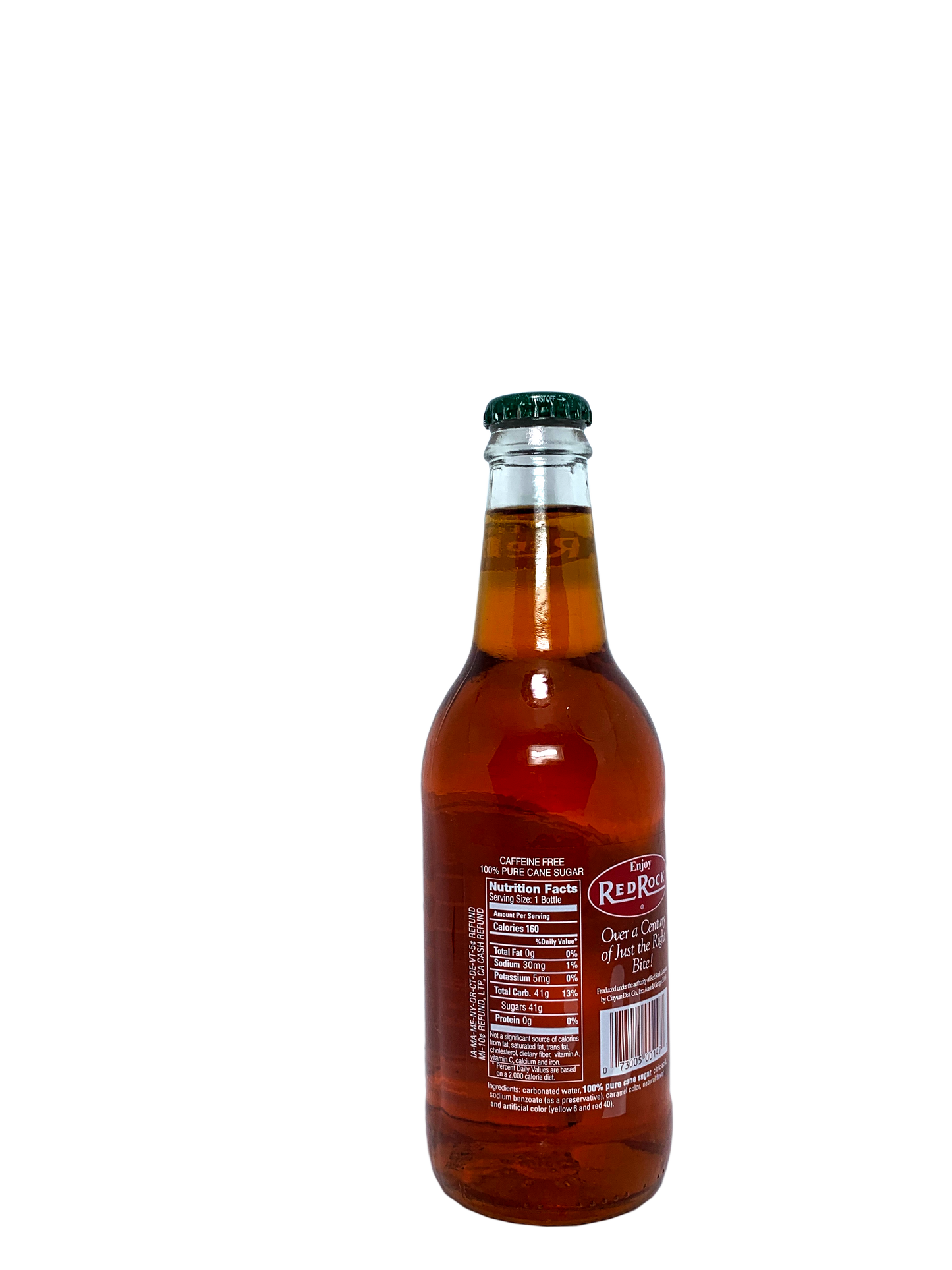 RED ROCK GINGER ALE OF NORTH CAROLINA "spicy golden ginger ale" 24x12oz