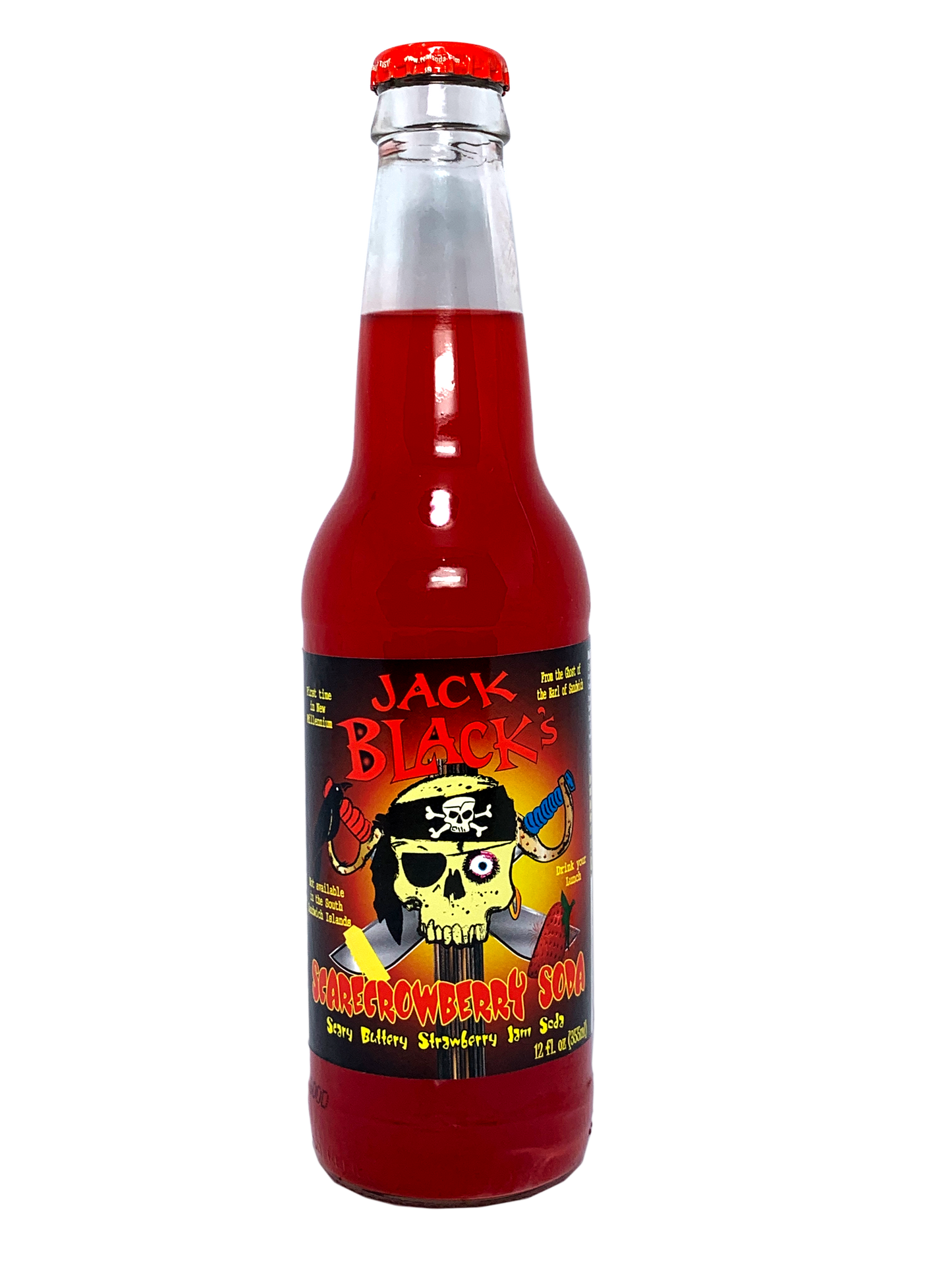 JACK BLACK'S SCARECROWBERRY SODA 24x12oz "Don't Be Scared Of The Crow!"