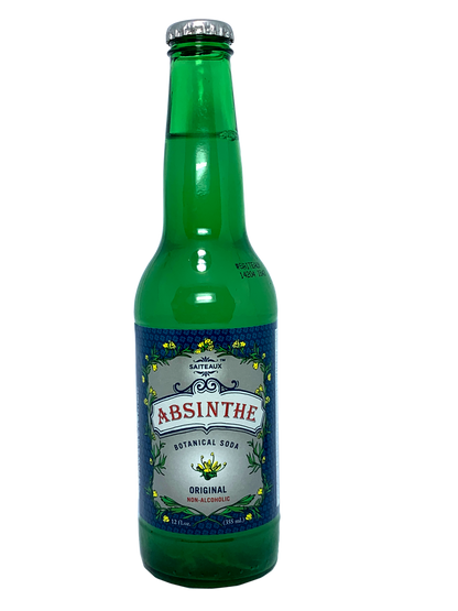 SAITEAUX ABSINTHE BOTANICAL SODA 24x12oz "Get Absinthe-Minded; All In Good Taste!"