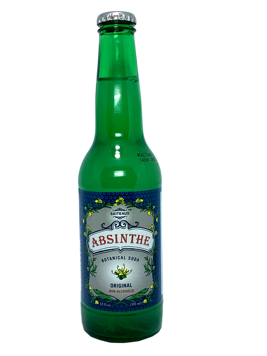 SAITEAUX ABSINTHE BOTANICAL SODA 24x12oz "Get Absinthe-Minded; All In Good Taste!"