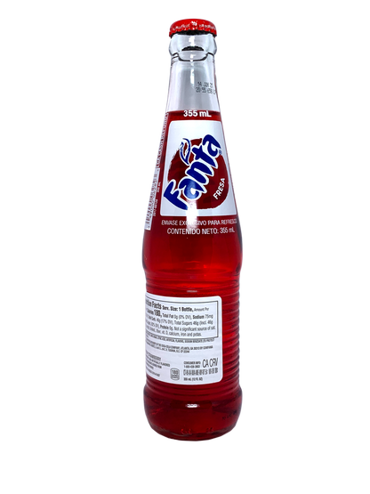 PLASTIC FANTA STRAWBERRY 24x20oz drastic plastic bottles "So Much Better if in Glass!"