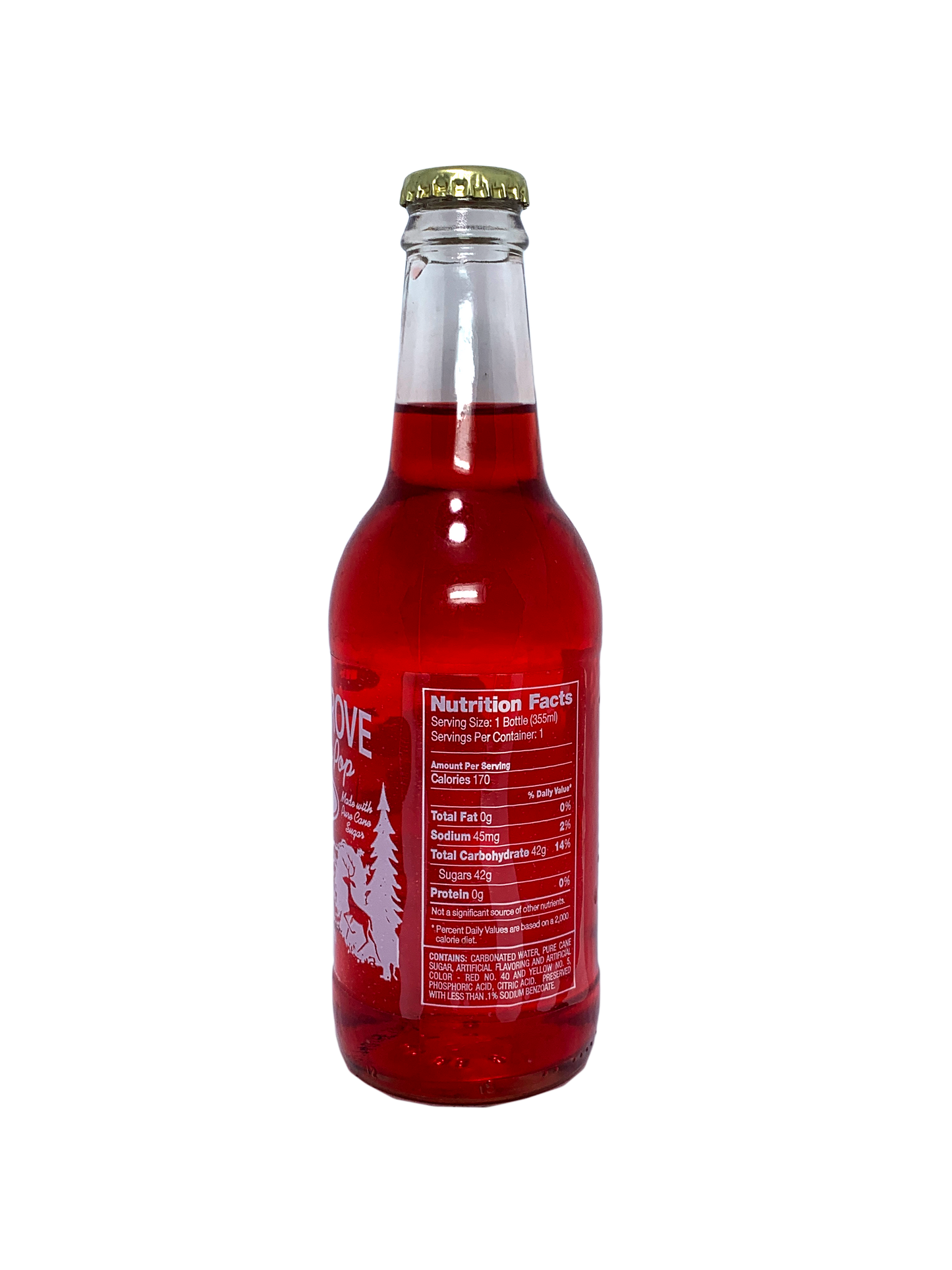 SPRING GROVE STRAWBERRY SODA POP 24x12oz FROM MINNE-SODA