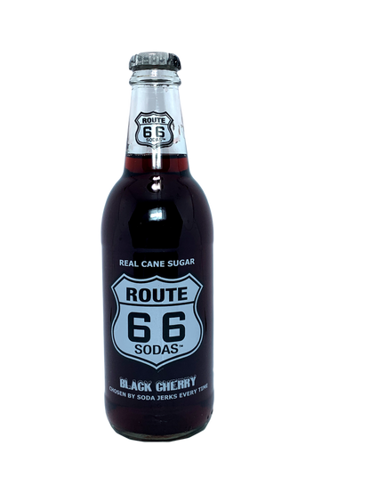 ROUTE 66 BLACK CHERRY SODA 24x12oz "A very cherry drive down the highway"