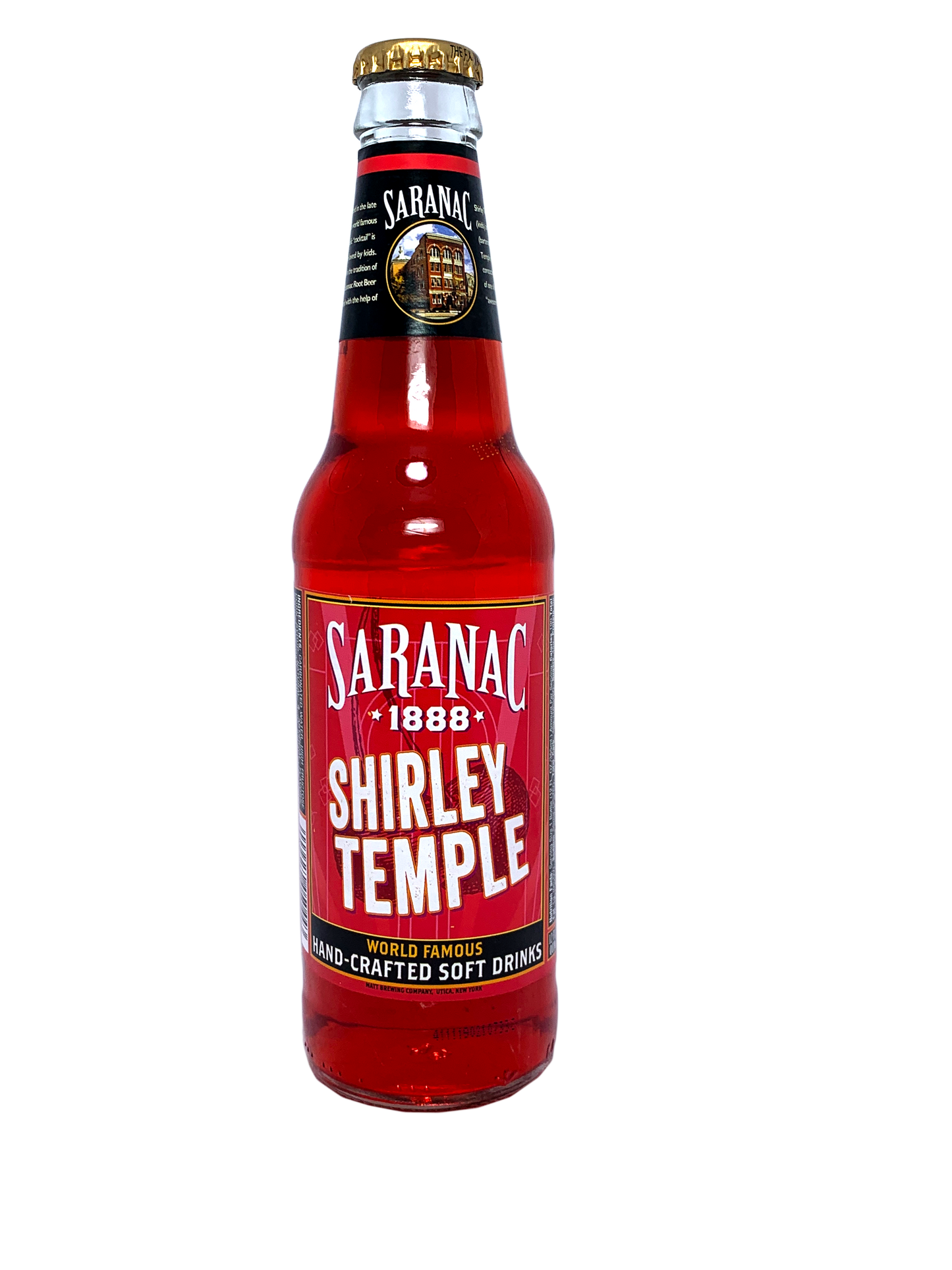 SARANAC SHIRLEY TEMPLE SODA 4x6x12oz "Makes you feel like a child star!"