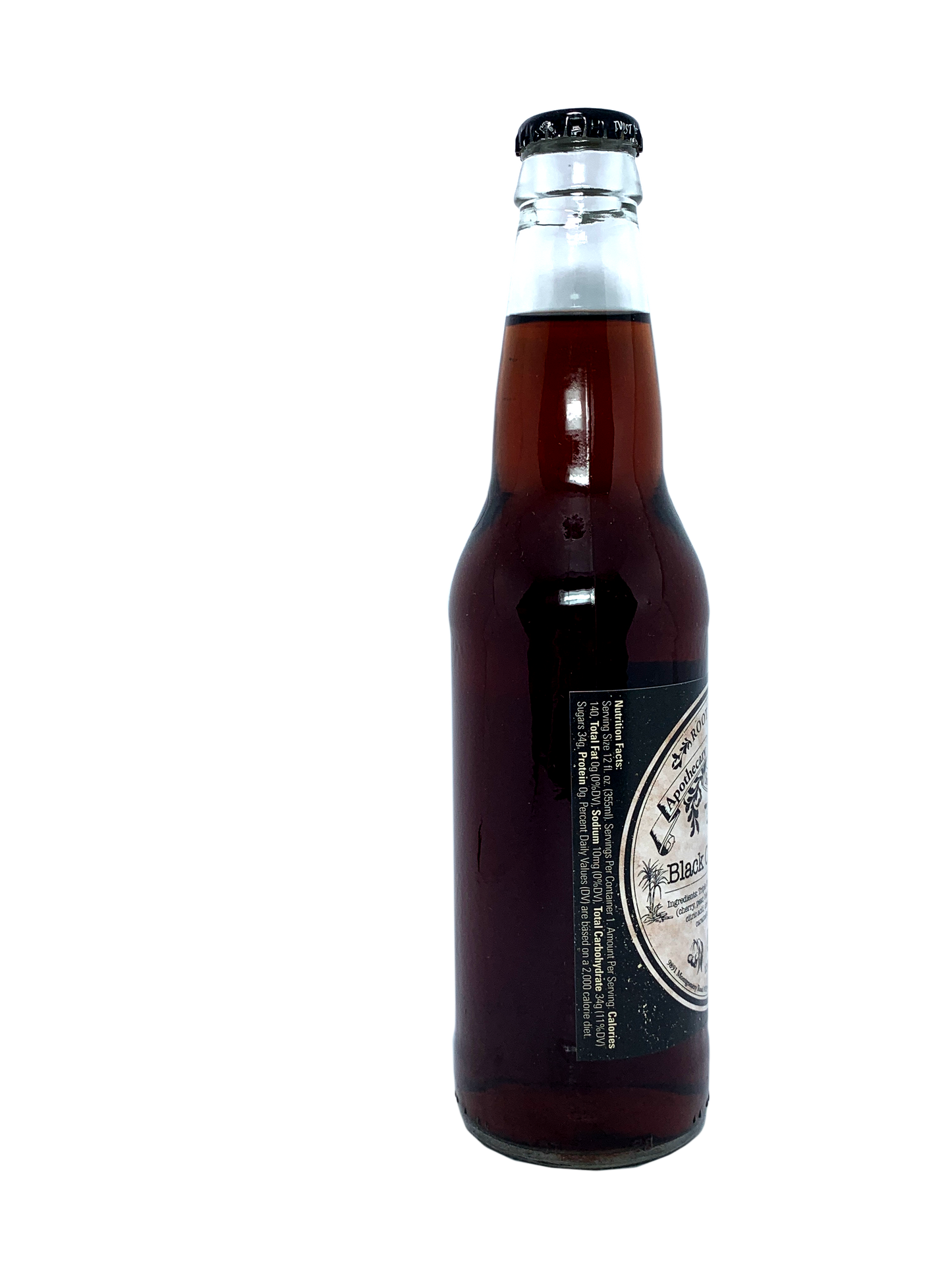 APOTHECARY BLACK CHERRY SODA 24x12oz "The Pharmacist Says Black Cherry Is Beautiful! "