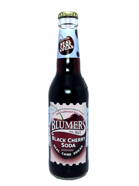 BLUMERS BLACK CHERRY SODA 4x6x330ml "All The Way From Monroe Wisconsin"