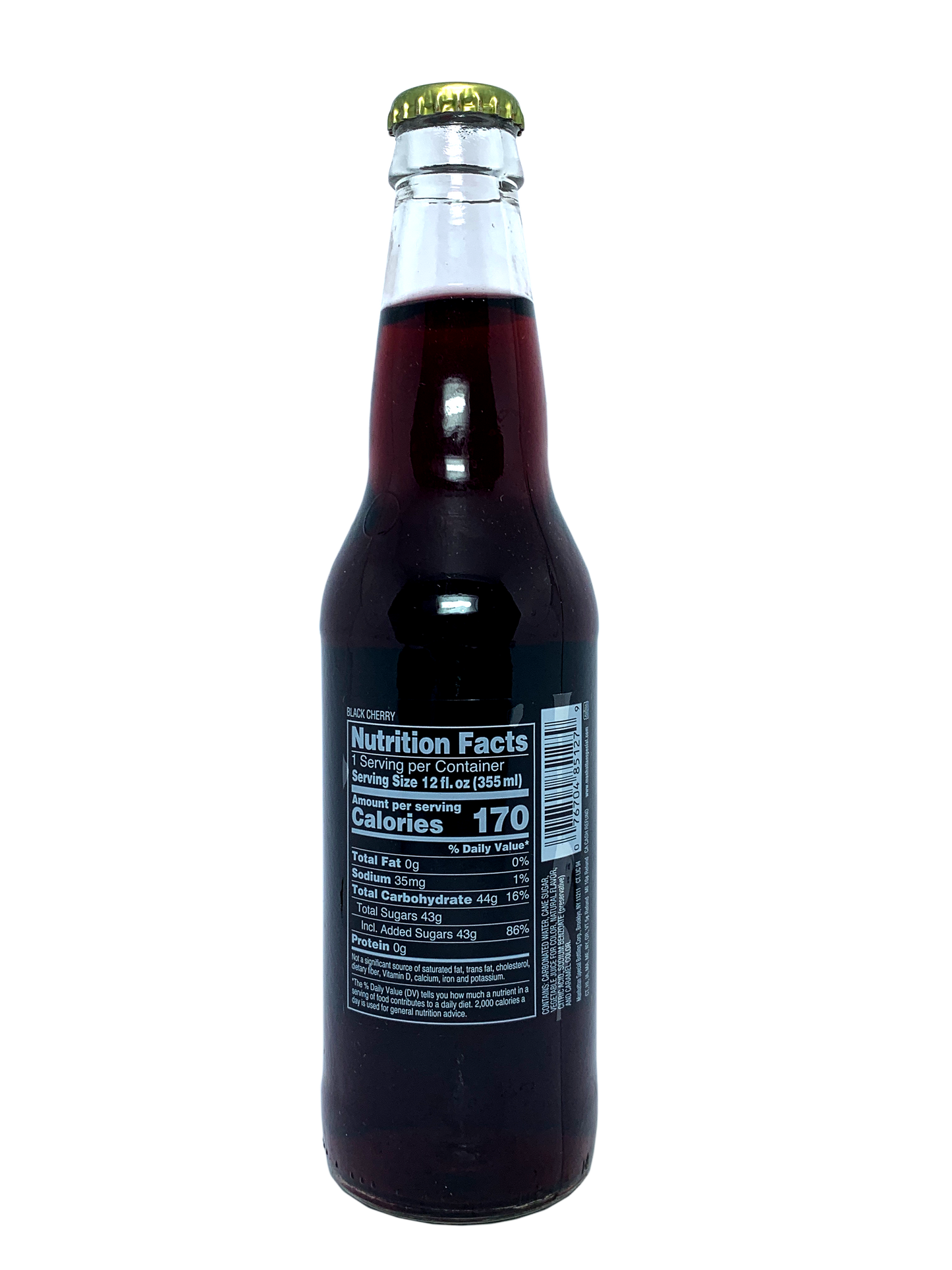 MANHATTAN SPECIAL BLACK CHERRY SODA "True Fruit" SODA 24/12oz From Brooklyn NY