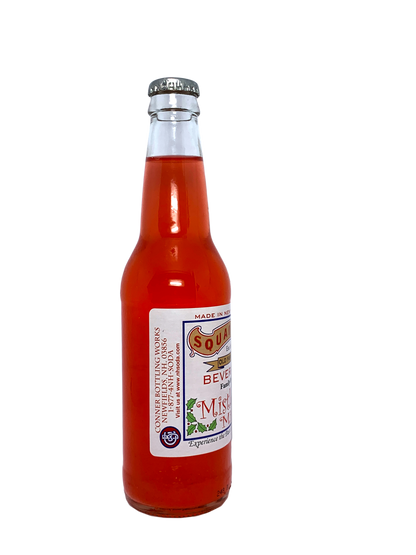 SQUAMSCOT MISTLETOE MIST SODA w/cane sugar FROM NEW HAMPSHIRE 24x12oz