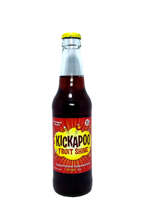 KICKAPOO FRUIT SHINE Sangria LONGNECKS "La Receta Orginal Del Patch De Perros!" 24x12oz