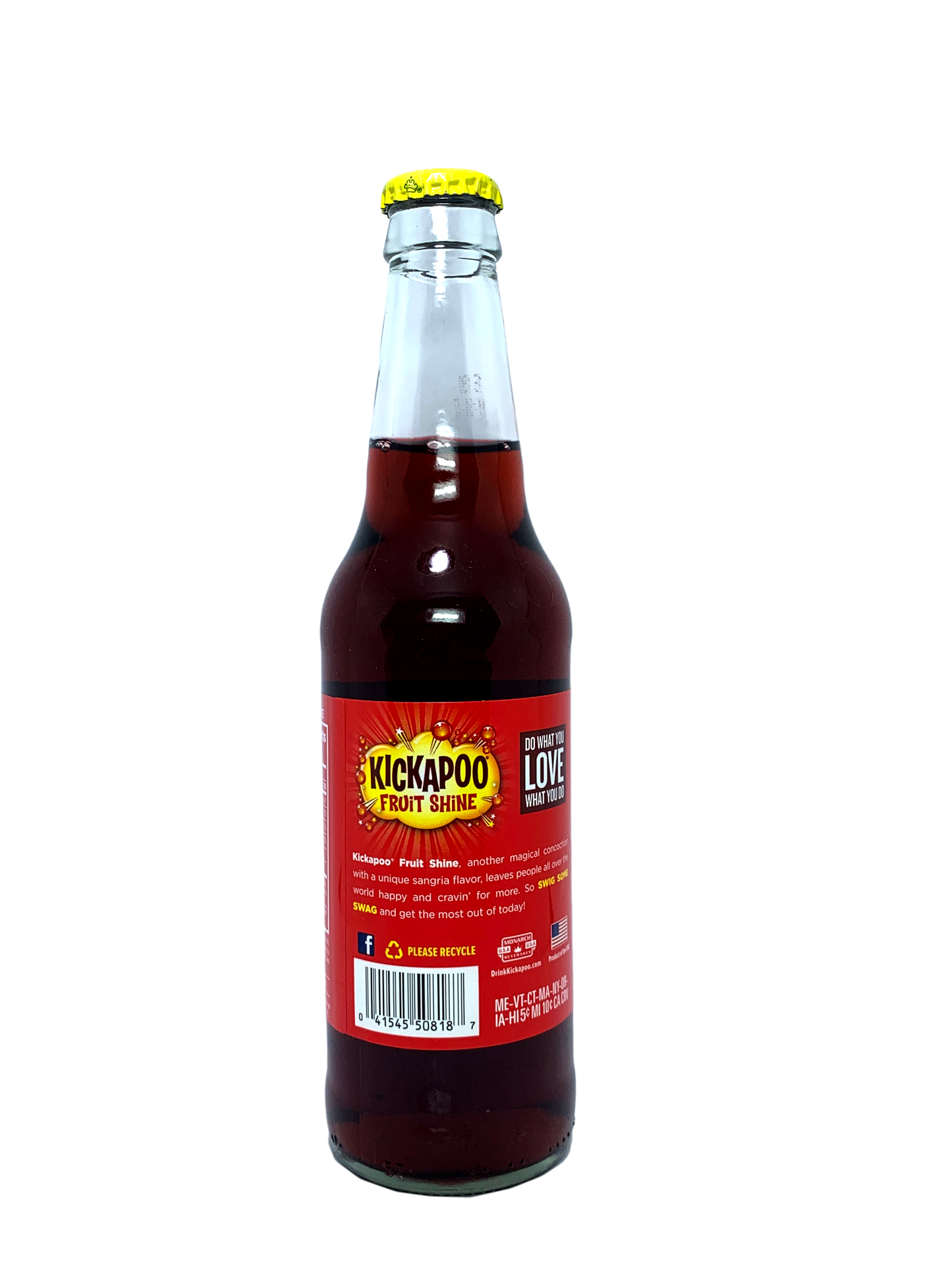 KICKAPOO FRUIT SHINE Sangria LONGNECKS "La Receta Orginal Del Patch De Perros!" 24x12oz