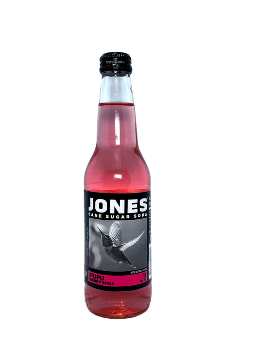 JONES FUFU BERRY SODA 6x4x12oz "Jonesing For Watermelon But It's Called FuFuBerry"