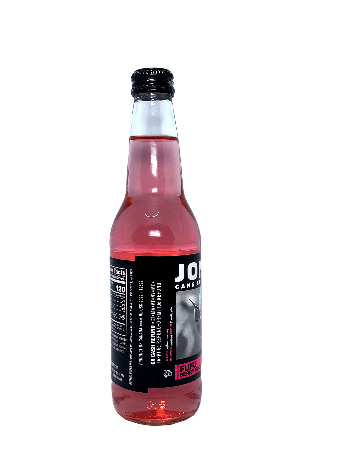 JONES FUFU BERRY SODA 6x4x12oz "Jonesing For Watermelon But It's Called FuFuBerry"