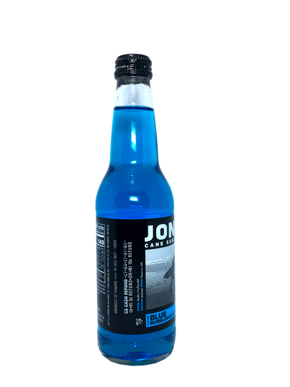 JONES BLUE BUBBLE GUM SODA 6x4x12oz "Jonesing While Being Blue & Gummy"