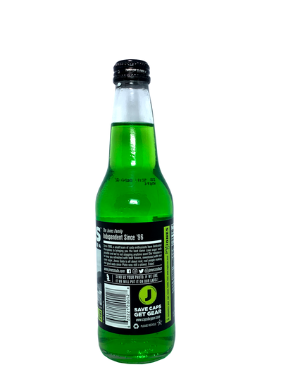 JONES GREEN APPLE SODA 6x4x12oz LONGNECKS "Jonesing While Going Green"