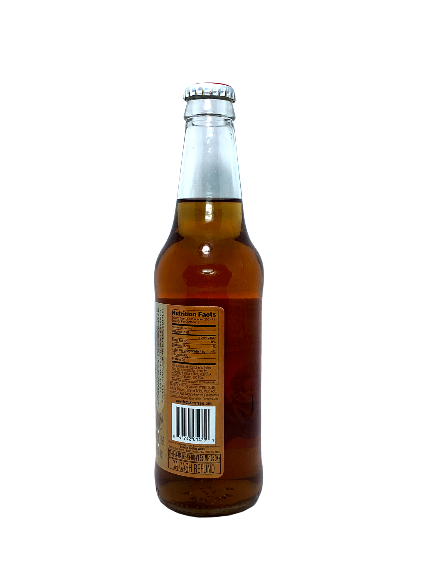 BOOTS CARAMEL APPLE SODA 6x4x12oz "Country Fair Karmell Apfelstrudel Flavor from Texas!"