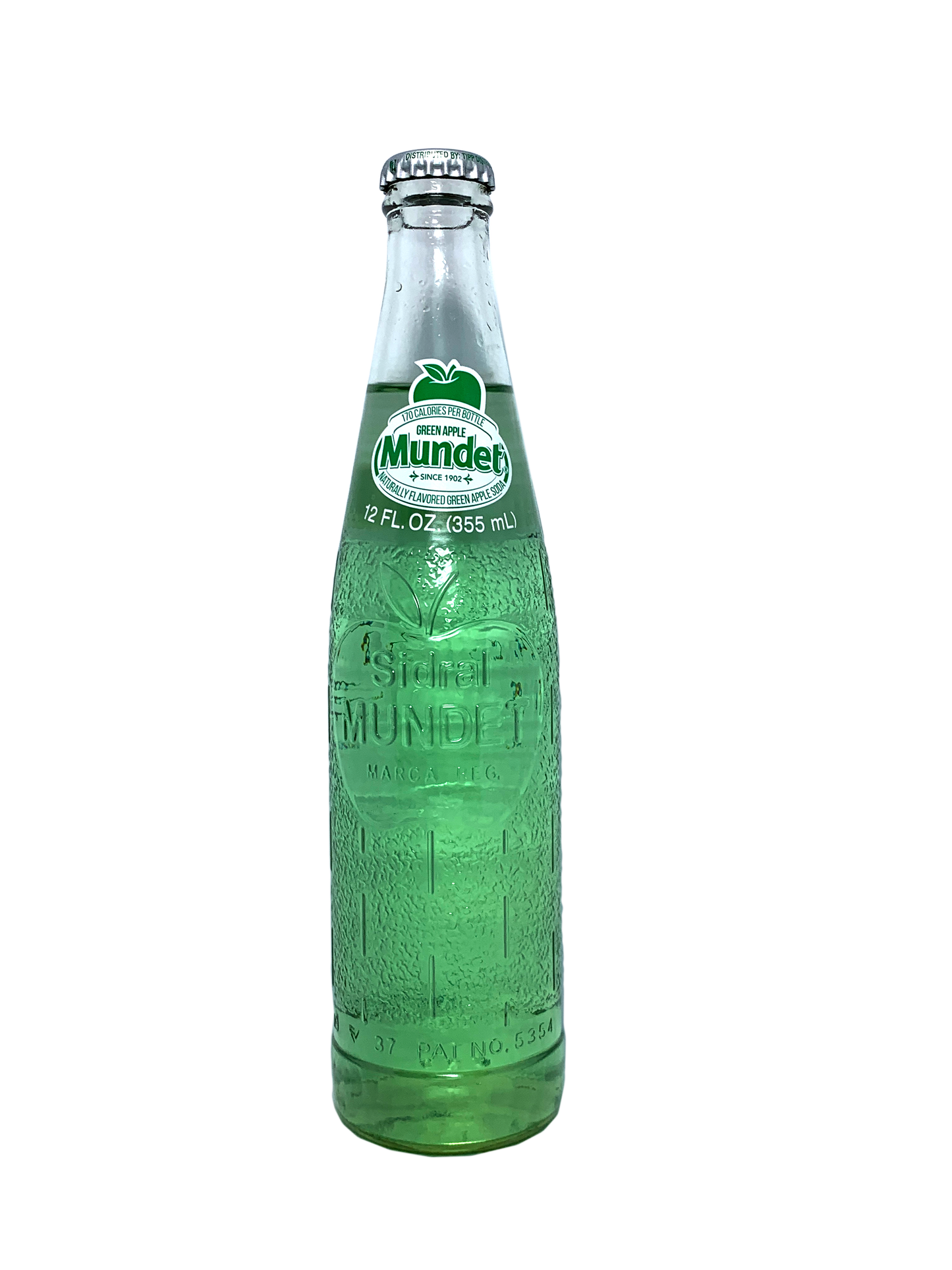 SIDRAL MUNDET GREEN APPLE SODA 24x12oz "Manzana Verde Para Quién Está Indo Verde"