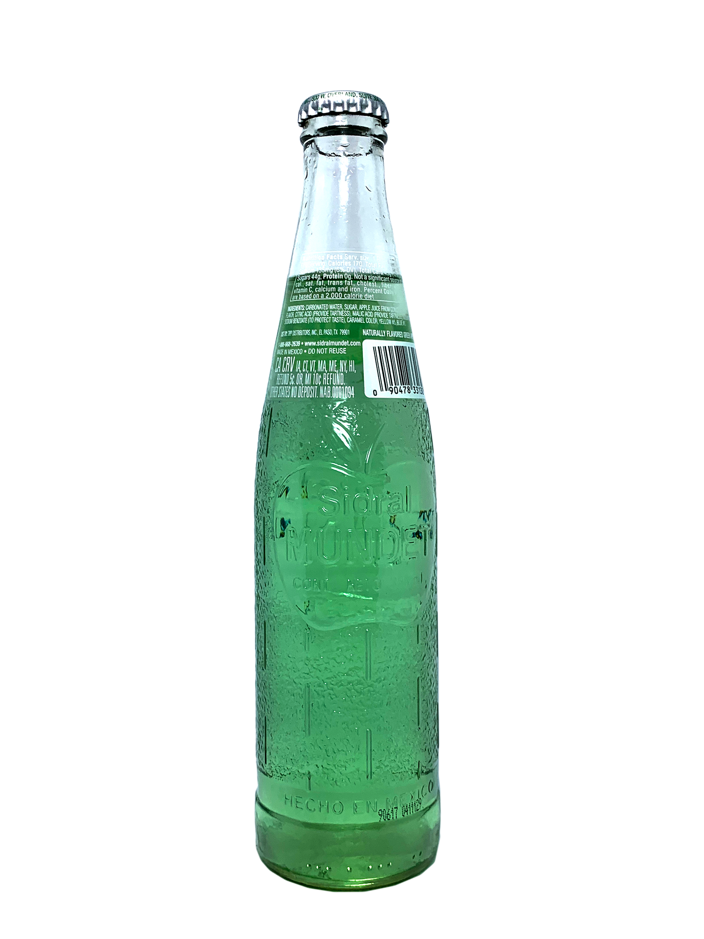 SIDRAL MUNDET GREEN APPLE SODA 24x12oz "Manzana Verde Para Quién Está Indo Verde"