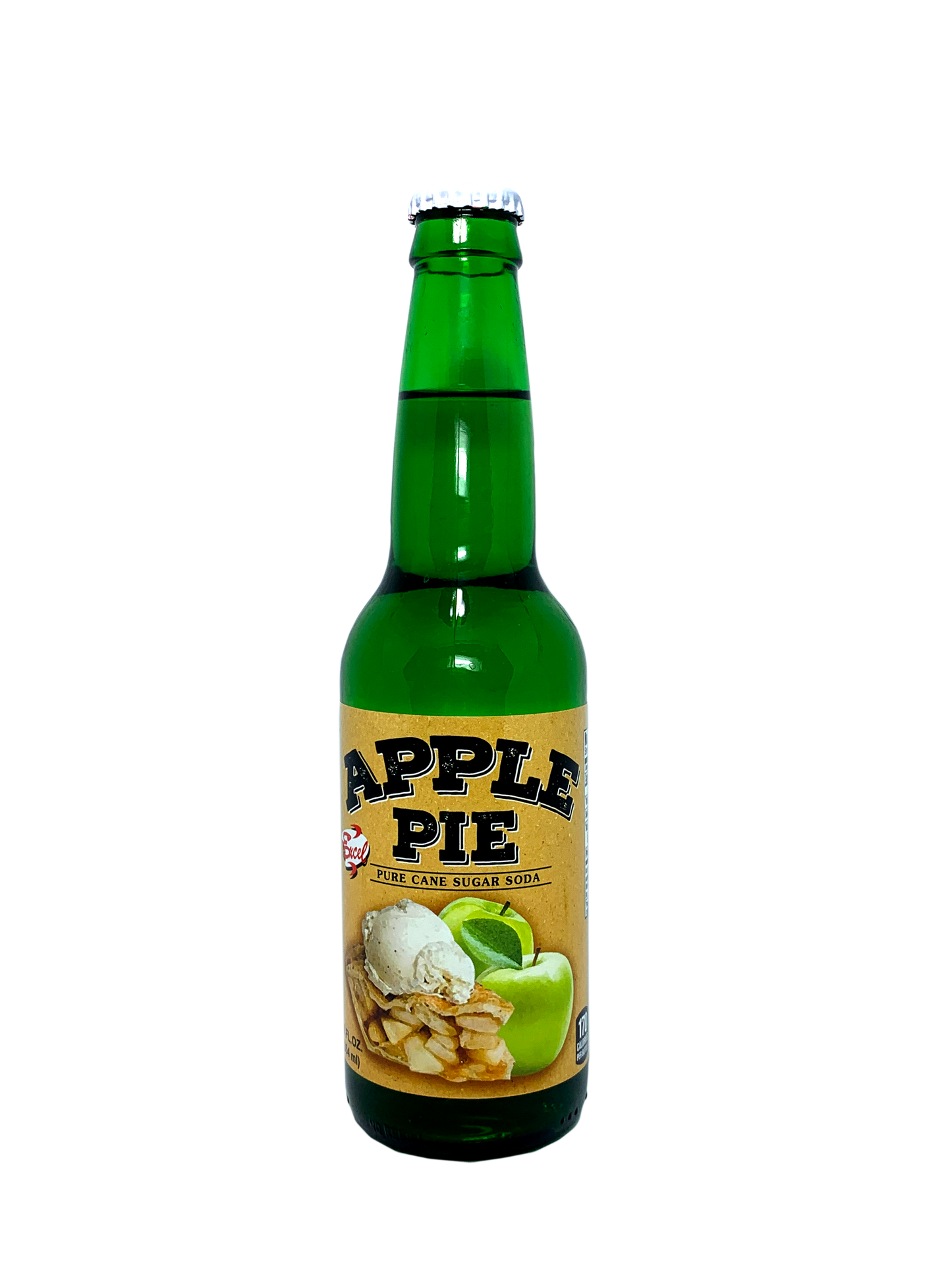 EXCEL APPLE PIE SODA FROM THE MIDWEST 24x12oz WITH CANE SUGAR