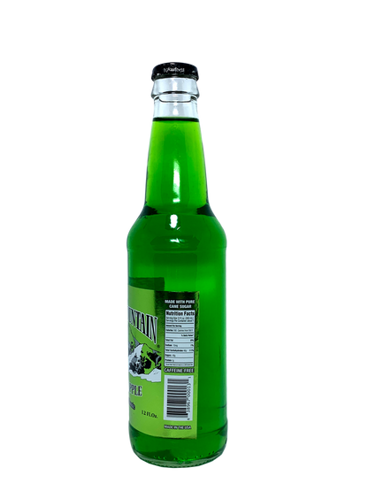 COOL MOUNTAIN GREEN APPLE SODA 24x12oz "Chief Long Neck chose Emerald Green"